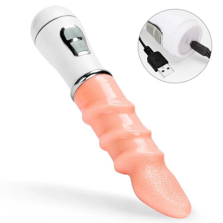 Electric Tongue Massage Vibrator, Female Clitoral Stimulation, Masturbator, Strong Licking, Adult Sex Toys