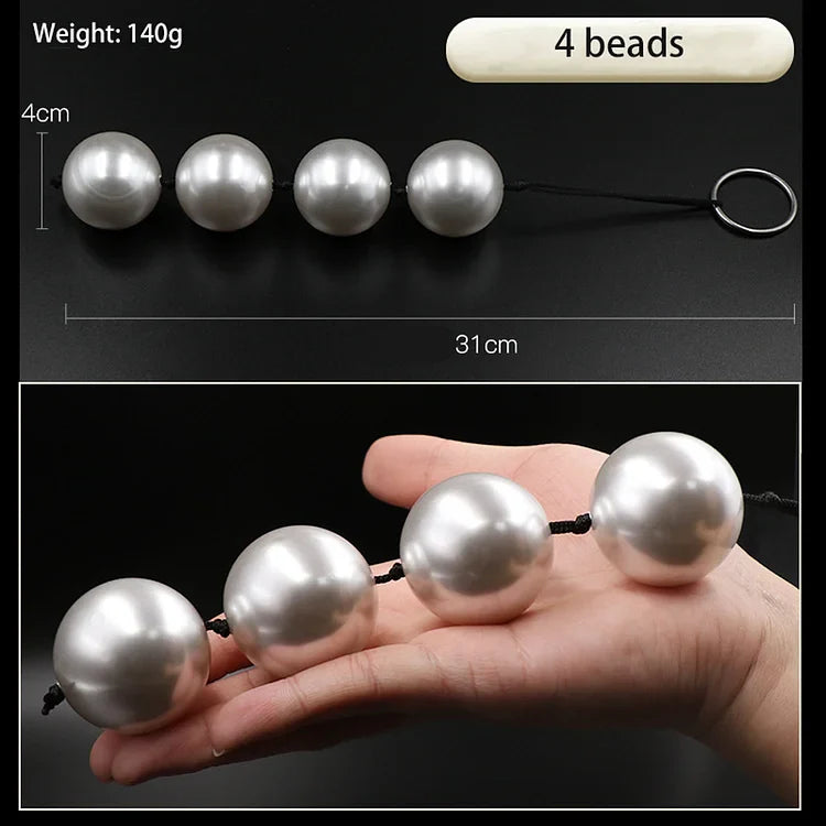 6 Sizes Pearl Pull Bead Anal Plug