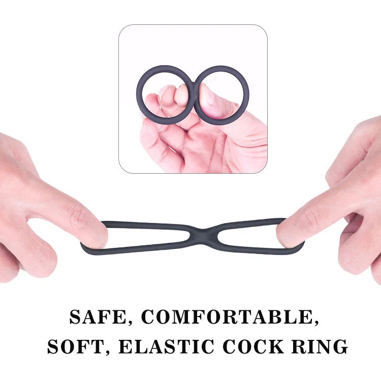 Silicone Dual Penis Ring