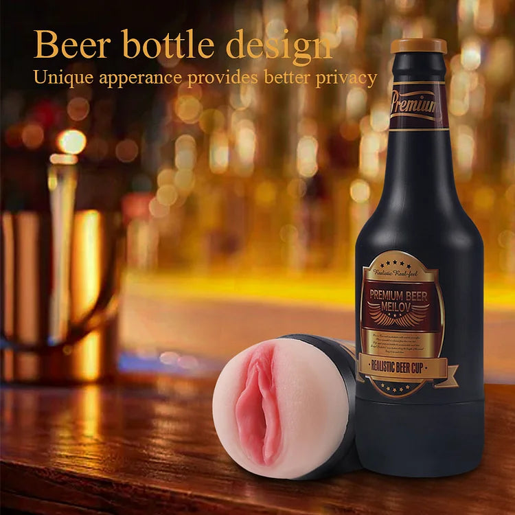 Male Masturbator Erotic Toy Portable Beer Bottle