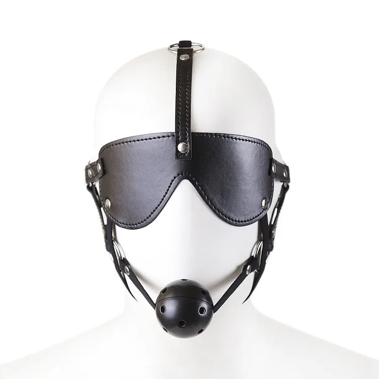 Bdsm Mouth Ball Gag With Eyeshade Combination Set Sex Toy For Adults