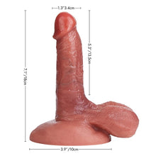 Load image into Gallery viewer, Realistic - Insertable Length 5.3&quot; Strong Suction Cup Vein Texture Silicone Dildo Oral Sex Training