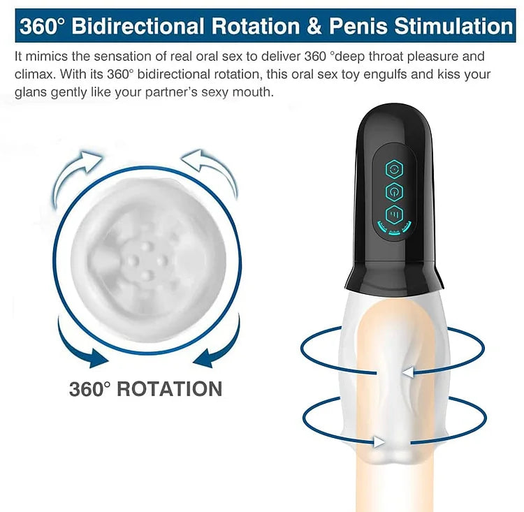 Male Masturbator Blow Job Sticker