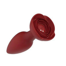 Load image into Gallery viewer, Rose Anal Plug Silicone Backyard Vibration Anal Plug With Remote Control