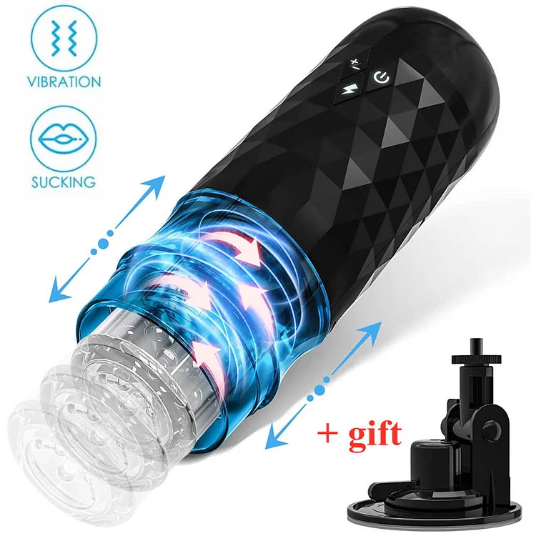 Fully Automatic Rotary Telescopic Sucking Aircraft Cup Intelligent Voice Heating Vibration Comfort Toy