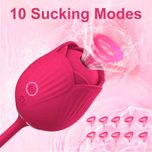 Load image into Gallery viewer, New 2-in-1 Rose Toy Sucking And Telescopic Vibrator