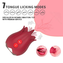 Load image into Gallery viewer, Mengma Hgod Rose New Product Exploring Flower Tongue Licking Vibration Egg Skipping Female Masturbation Taste Products Wholesale