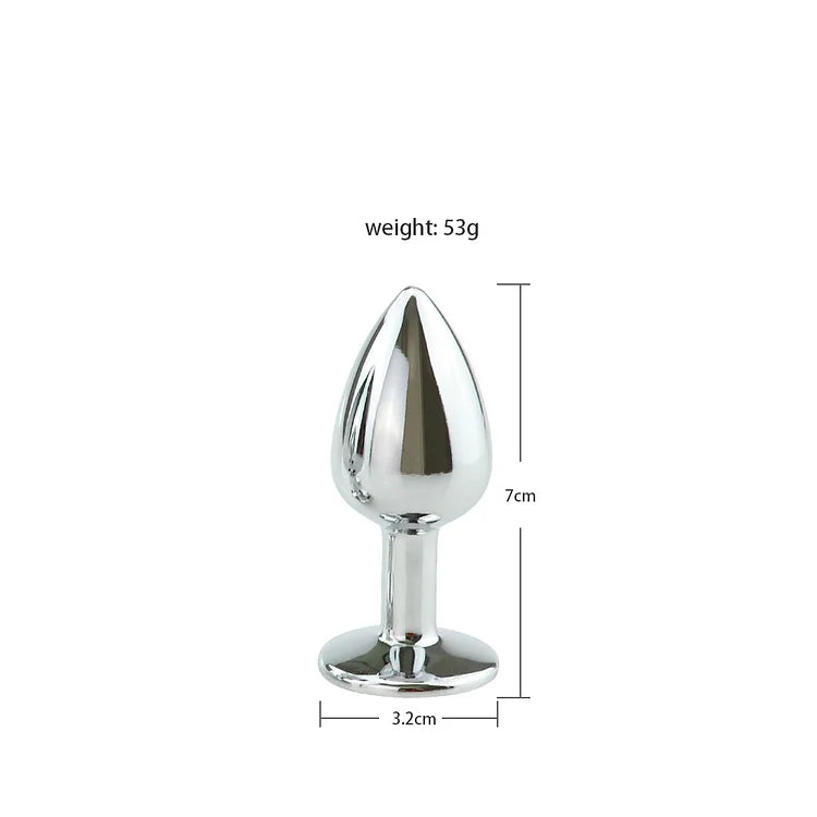 Stainless Steel Anal Butt Plug Fantasy Anal Stimulation Toy