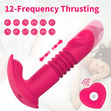 Load image into Gallery viewer, Remote Control Telescopic Dildo Clit Massager G-spot Vaginal Stimulator