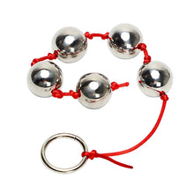 Load image into Gallery viewer, 5 Anal Beads Metal Anal Balls Stainless Steel Butt Plug Anal Dilatador For Women Erotic