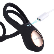 Load image into Gallery viewer, 3-in-1 Cock Ring - Couple Remote Control Vibrating Cock Ring