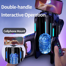 Load image into Gallery viewer, Leten Cannon King Pro Thrusting High-speed Motor Masturbator Cup with Phone Holder