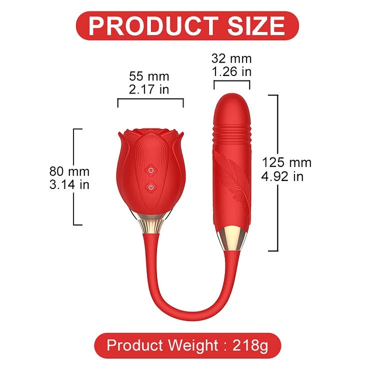 New Rose Masturbator 10 Frequency Sucking Vibrator