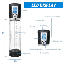 Load image into Gallery viewer, Electric Penis Vacuum Pump with 4 Suction Intensities Rechargeable