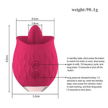 Load image into Gallery viewer, Rose Toy Vibrator For Wome Clitoral Tongue Licking Vibrator