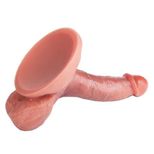 Load image into Gallery viewer, Realistic - Insertable Length 5.3&quot; Strong Suction Cup Vein Texture Silicone Dildo Oral Sex Training