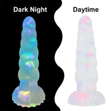 Load image into Gallery viewer, Luminous Anal Plug With Sucker Multi Color Silicone Butt Sex Toys