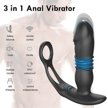 Load image into Gallery viewer, FEALY 7 Vibrations &amp; 7 Thrusts Cock Ring Prostate Massager