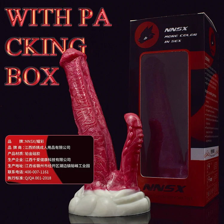 Large And Small Double-headed Imitation Heteromorphic Penis Female False Penis Dual-channel Vaginal And Anal Dual-purpose Comrade Masturbation Sex Products