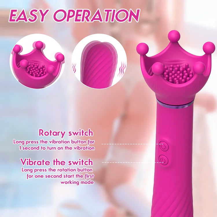 Scepter 10 Frequency Vibrator 5 Rotation Mode Clitoral Stimulator