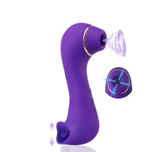 Load image into Gallery viewer, Clitoral Sucking &amp; Licking G Spot Vibrator for Double Stimulation, Clit Tongue Stimulator Vaginal Breast Nipple Massager