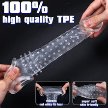 Load image into Gallery viewer, Dovelo Reusable Penis Sleeve Cock Extender / Condom - Clear