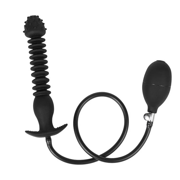 Inflatable Dildo Pump Penis Anal Butt Plug G-spot Stimulator Expander Prostate Massager