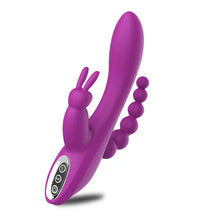 Load image into Gallery viewer, G Spot Dildo Rabbit Vibrator 3-in-one function Vibration Waterproof