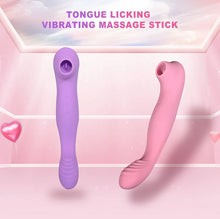 Load image into Gallery viewer, Bending Sucking Stick, Vibrating And Sucking Dual-purpose Vibrating Stick, Female Clitoral Stimulation, Orgasmic Masturbation Device