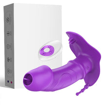 Load image into Gallery viewer, 3 In 1 Licking Sucking Vibrator Anal Vagina Heating Clitoris Stimulator