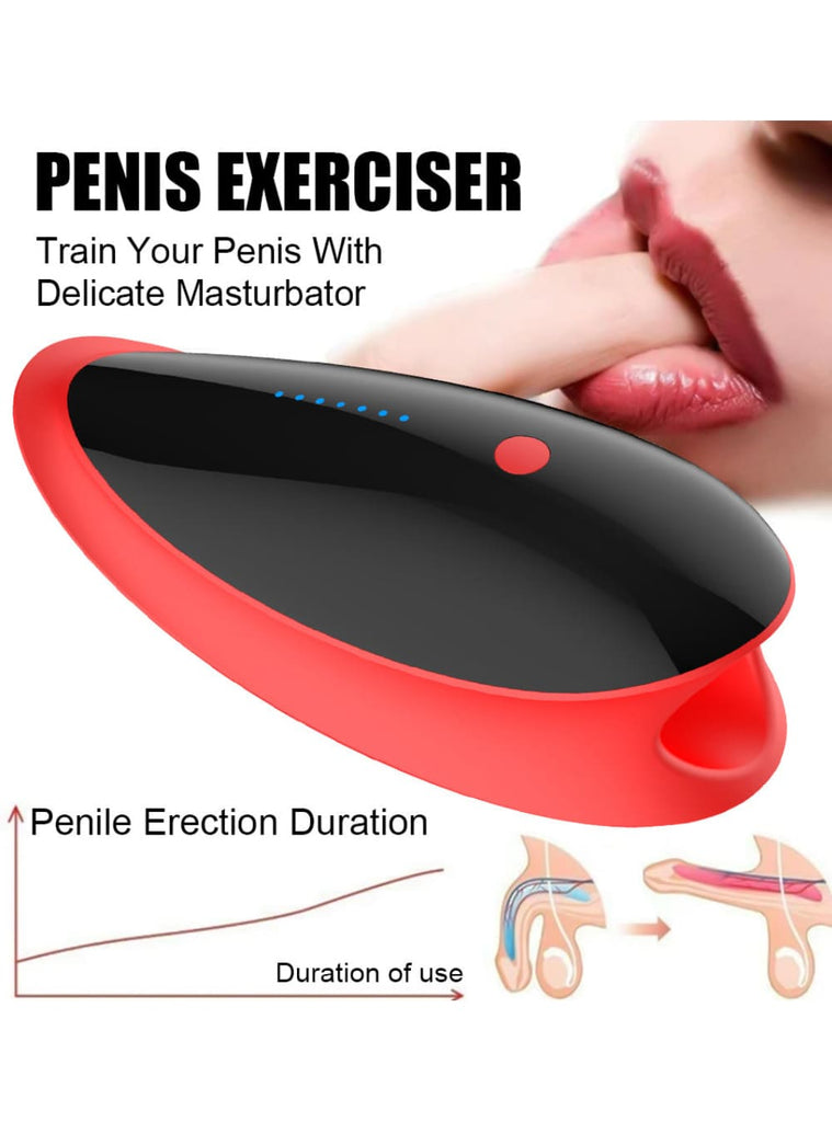 Blowjob Machine Sucking Vibrating Tongue Licking Penis Trainer Waterproof