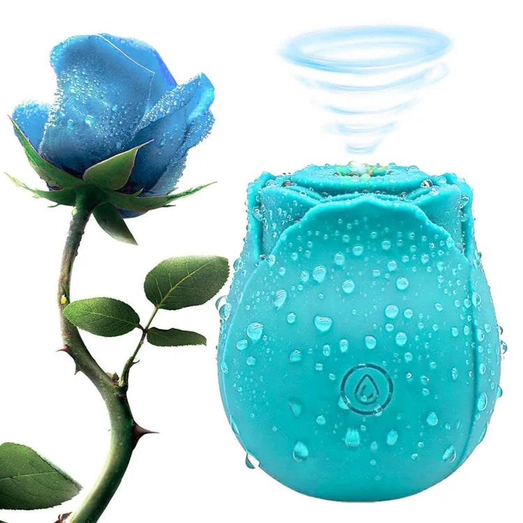 Rose Sucking Vibrator Sex Toys For Women Blue