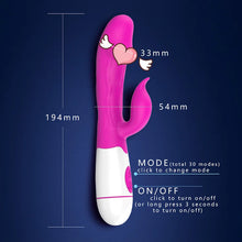 Load image into Gallery viewer, Women&#39;s 30 Frequency Double Vibrator Av Massage Stick Fashion Simulation Vibrator Silicone Massage Stick Wholesale