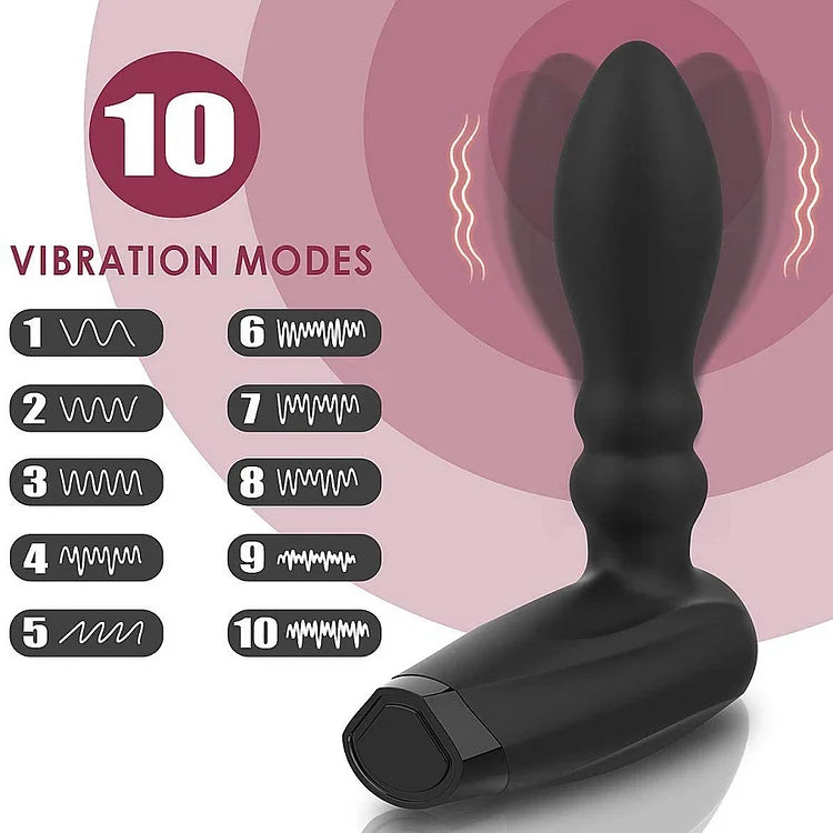 Wireless Remote Control Inflatable Expansion Vibrator For Adult