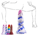 Mixed Color Cotton CandyAnal Plug Male And Female Masturbation Device Silicone Fake Penis Fun Gun Machine Adult Products