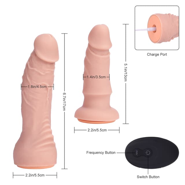 Double Dildos - Silicone Removable Control Vibrating Strap-on