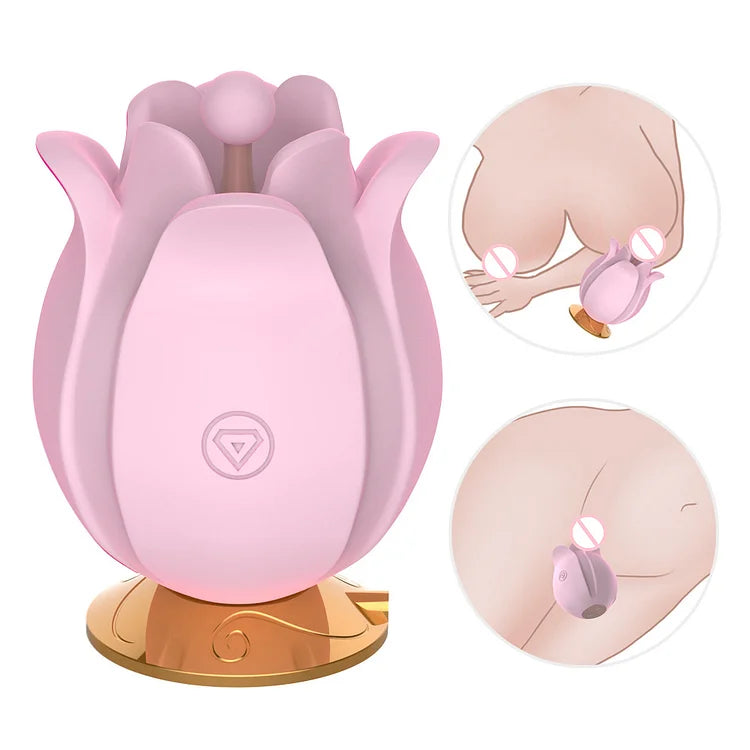 Rose Shape Vagina Vibrator For Women Clitoris Stimulation