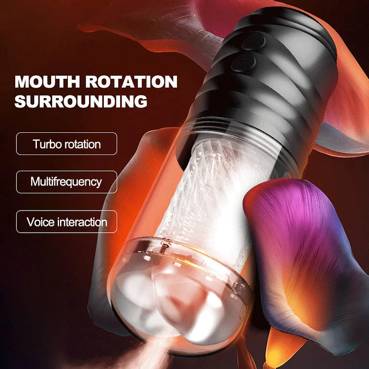 Two-way Spiral Vibration Aircraft Cup Automatic Training Exercise Penis Masturbator