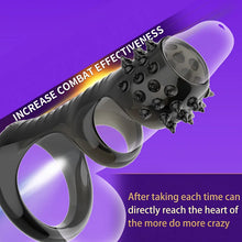 Load image into Gallery viewer, Anti Falling Prepuce Anti Recovery Ring Couple Shock Lock Sperm Ring Wolf Tooth Sleeve Male Penis Sleeve Adult Supplies