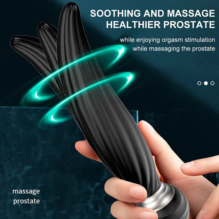 360 Degree Prostate Massager Rotating Anal Vibrator Male Masturbator Butt Plug Vibrators For Adult