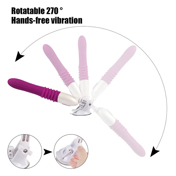 Telescopic Thrusting 10 Frequency Sex Machine for Female