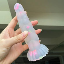 Load image into Gallery viewer, Luminous Anal Plug With Sucker Multi Color Silicone Butt Sex Toys