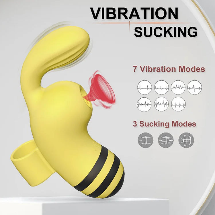 Finger Little Bee Strong Vibration Sucking Egg Female Masturbation