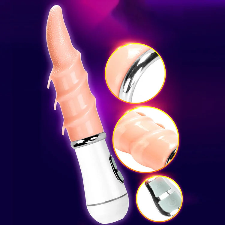 Electric Tongue Massage Vibrator, Female Clitoral Stimulation, Masturbator, Strong Licking, Adult Sex Toys