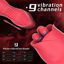 Load image into Gallery viewer, Rose G Spot Clitoral Tongue Vibrator For Women