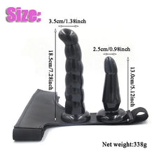 Load image into Gallery viewer, Double Penis Female Wearable Vibration Lesbian Sex Toy