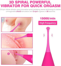 Load image into Gallery viewer, 2 in 1 High Frequency Clitoral Sucking Vibrator, Clit Sucker for Clitoris Nipple Stimulation G spot Clitoral Vibrator with Whirling Vibration