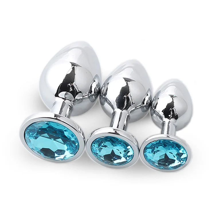 Adult Sex Toy Gem Anal Plug Set