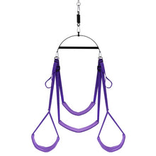 Load image into Gallery viewer, Ultra Sturdy - Padded Handlebar Restraint Straps with 1100 lbs Double Purple Black Sex Swing