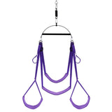 Ultra Sturdy - Padded Handlebar Restraint Straps with 1100 lbs Double Purple Black Sex Swing